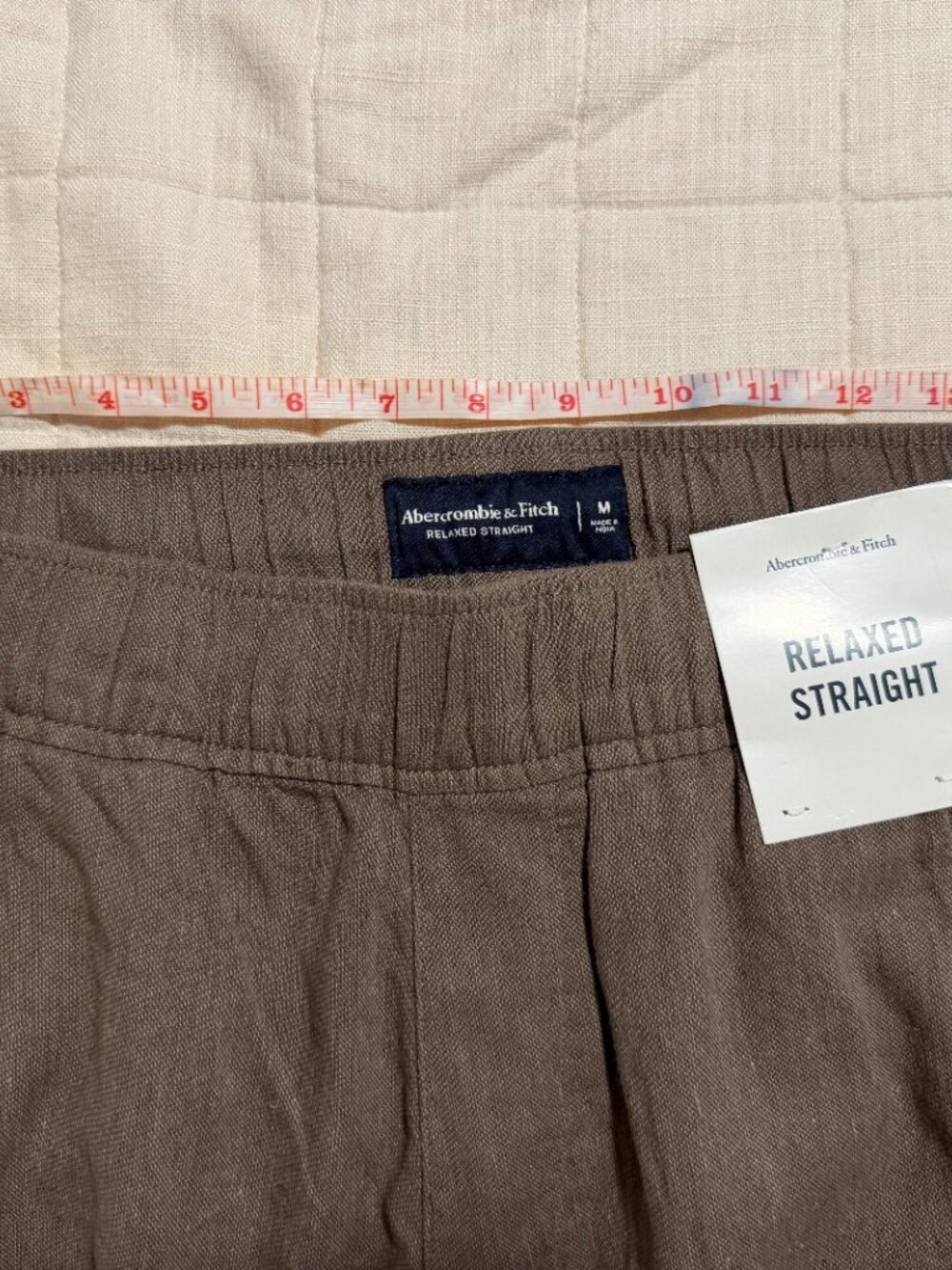 Abercrombie Linen Blend Relaxed Pants, size M - NWT - Picture 5 of 8